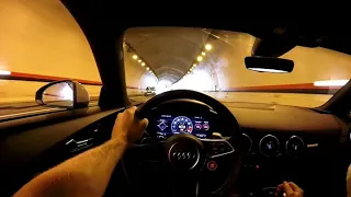 Audi TT RS mk3 2017 5 cylinder sound through tunnel.