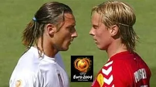 Italy 0-0 Denmark Euro 2004 (Buffon will never forget this humiliating performance by Totti, Nesta)