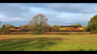 Colas Rail Freight 56090 T&T 56094 - 3J89 RHTT, Swarkestone (Derby) 03/11/18.