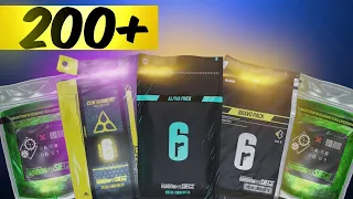 Opening 200+ ALPHA PACKS Rainbow Six Siege