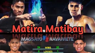 Mark Magnifico Magsayo and Emanuel Navarrete HIGHLIGHTS‼️