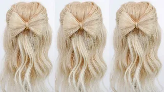 Cute Hair Bow Hairstyle! - How To Do a Bow Out Of Hair - EASY & SIMPLE FOR BEGINNERS