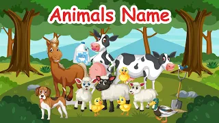 Kids Learning - Animals with Pictures - Animals name for kids - Learn Farm Animals Names - Moko Loko