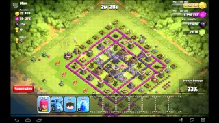 250k Gold and Elixir Raid at TH9 - All Archer Attack In Clash Of Clans