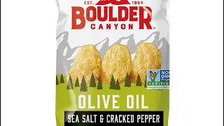 Boulder canyon chips sea salt and black olive oil kettle cooked