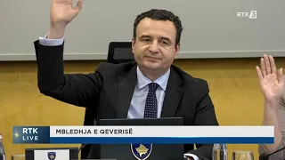 Mbledhja e Qeverisë së Kosovës 21.05.2024