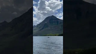 Kayaker on Upper Waterton Lake - Waterton Lakes National Park Canada #princeofwaleshotel #nature