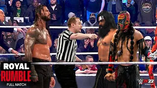 FULL MATCH : Roman reigns vs Boogeyman & veer mahaan | WWE Royal Rumble 2023 | WWE 2K22