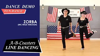 ZORBA - Line Dance Demo & Walk Through