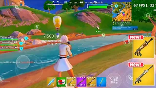 Samsung S23 Ultra120 FPS Fortnite Mobile Gameplay *New Update...21 Elims....Chapter 5 Season 2*