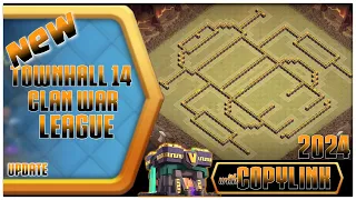 New Th14 Clan War League 2024 After Update | Th14 CWL Base | Clash of Clans