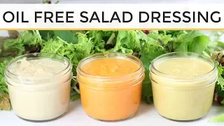 3 DIY Oil Free Salad Dressing Recipes | Easy + Healthy
