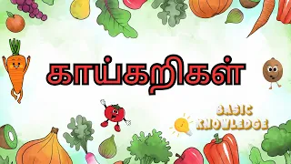 Learn Vegetables Names in Tamil  | Pre School Learning for toddlers | Nursery Rhymes for Kids