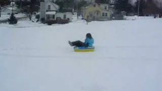 Katy sledding