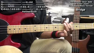 The Sweetest Taboo SADE Bass Guitar Lesson Tutorial @EricBlackmonGuitar
