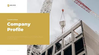 Free Construction Company profile PPT & Google Slides Template