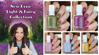 New Essie "Light & Fairy" Nail Polish Collection | Review with lots of comparisons!