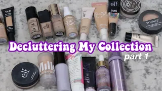 MAKEUP DECLUTTER: Foundations, Primers, & Lip Products!
