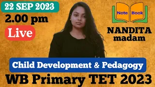 Child Development & Pedagogy (CDP) | WB Primary TET 2023 | Note Book