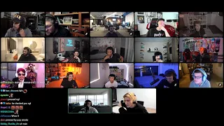 xQc is in Discord with YourRage, Agent, Kaysan, Bronny, Ray, Silky, StableRonaldo, Trainwrecks, etc