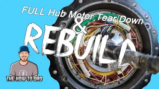 FULL Ebike Hub Repair Teardown And Rebuild!  - Changing the axle on my Ebike hub motor