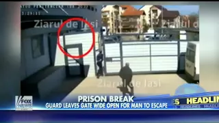 Panicked prison guard leaves gate open, inmate escapes