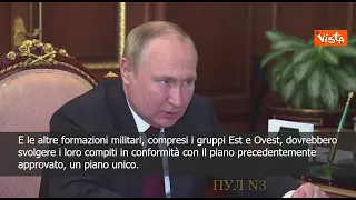 Putin al Ministro della Difesa: "Avanti con l'offensiva" - SOTTOTITOLATO