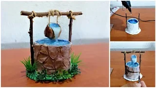 DIY Fairy Well with hot glue water