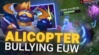 EUW IS GETTING BULLIED BY ALICOPTER (100+ PING)