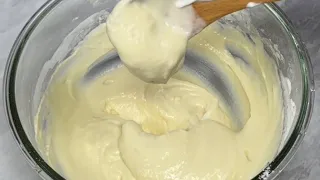Add yogurt to the flour and you'll be surprised at the results!