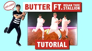 BTS Butter Ft. Megan Thee Stallion Dance Tutorial (Explained Slow) | Bao Tran Dance Tutorials