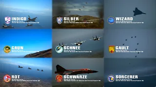 [4K] Ace Combat Zero - All Squadrons on Ace (intro & battle)