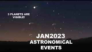 Don't Miss These Epic Sky Events in January 2024! Planetary Alignment, Mercury-Mars Conjunction
