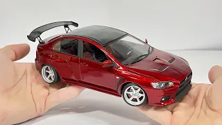 Made from plasticine Mitsubishi Lancer X do-it-yourself replica