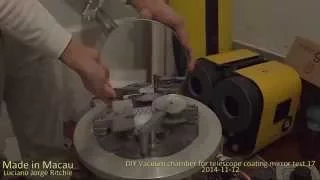 DIY Vacuum chamber for telescope coating mirror 02