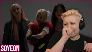 REACTION to SOYEON - BEAM BEAM & IS THIS BAD B**** NUMBER LIVE CLIPS