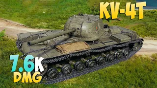 KV-4T - 4 Kills 7.6K DMG - Cold steel! - World Of Tanks