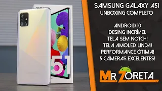 SAMSUNG GALAXY A51 - Lançamento 2020! O intermediário mais completo que já vi! - Unboxing e Hands-on