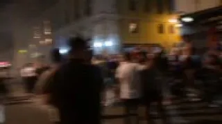France - Football - England fans confront police in Marseille / England football fans scuffle with l