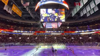 National Anthem at TD Garden Bruins VS. Predators 1/15/22