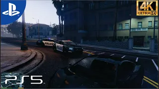 GTA V / Five Star Police Chase / Gameplay / PS5 / 4K