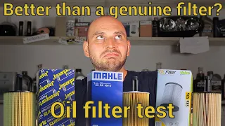 Mahle vs Japanparts vs Valeo - Oil filter test & comparison