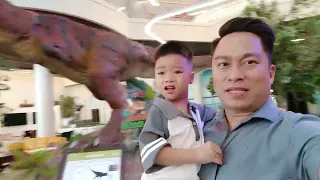 CoCa tham quan dino Cafe cùng mô hình khủng long đẹp tại Sài Gòn