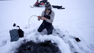 Ice Fishing Remote Lakes for Lake Trout! ( + Livescope Footage)