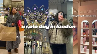 A SOLO DAY IN LONDON: come shop with me @ zara, primark, stradivarius + plt showroom | daily vlog