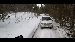 Галопом по сугробам. Покатушка выходного дня. Нивы vs Паджеро