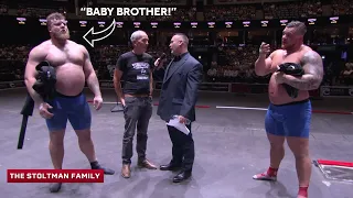 World's Strongest Brothers Go Head To Head In Front Of Dad!