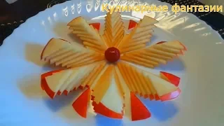 AMAZING CUT APPLES! Fruit ornaments!