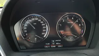 BMW 318i F20 FL 1.5 turbo 136PS acceleration 0-100 km/h