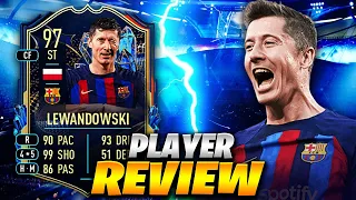 LEWANDOWSKI 97 TOTS PLAYER REVIEW - FIFA 23 ULTIMATE TEAM